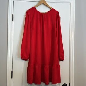 Ava & Viv Plus Size Red Long Sleeve Sundress Size XXL